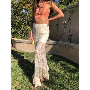 Ivory Lace Skirt